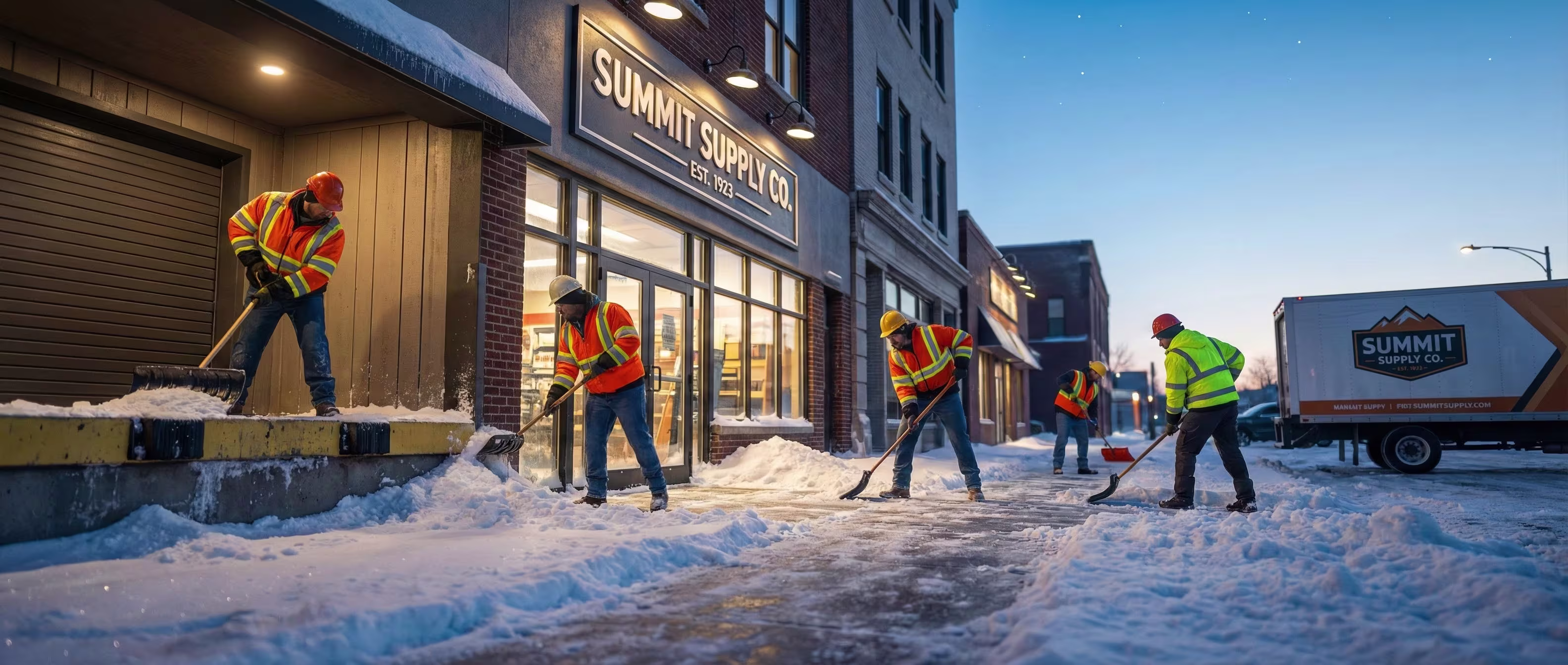 Déneigement après tempête